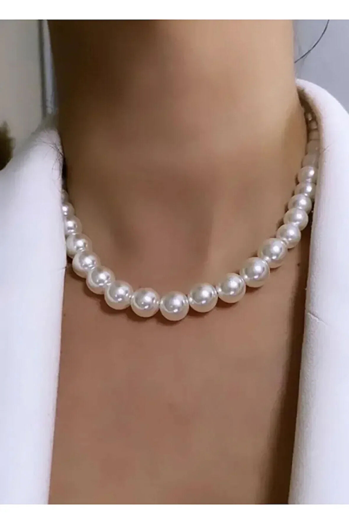 El Yapımı -İnci Parıltısıyla Şık Kolye Özel Tasarım