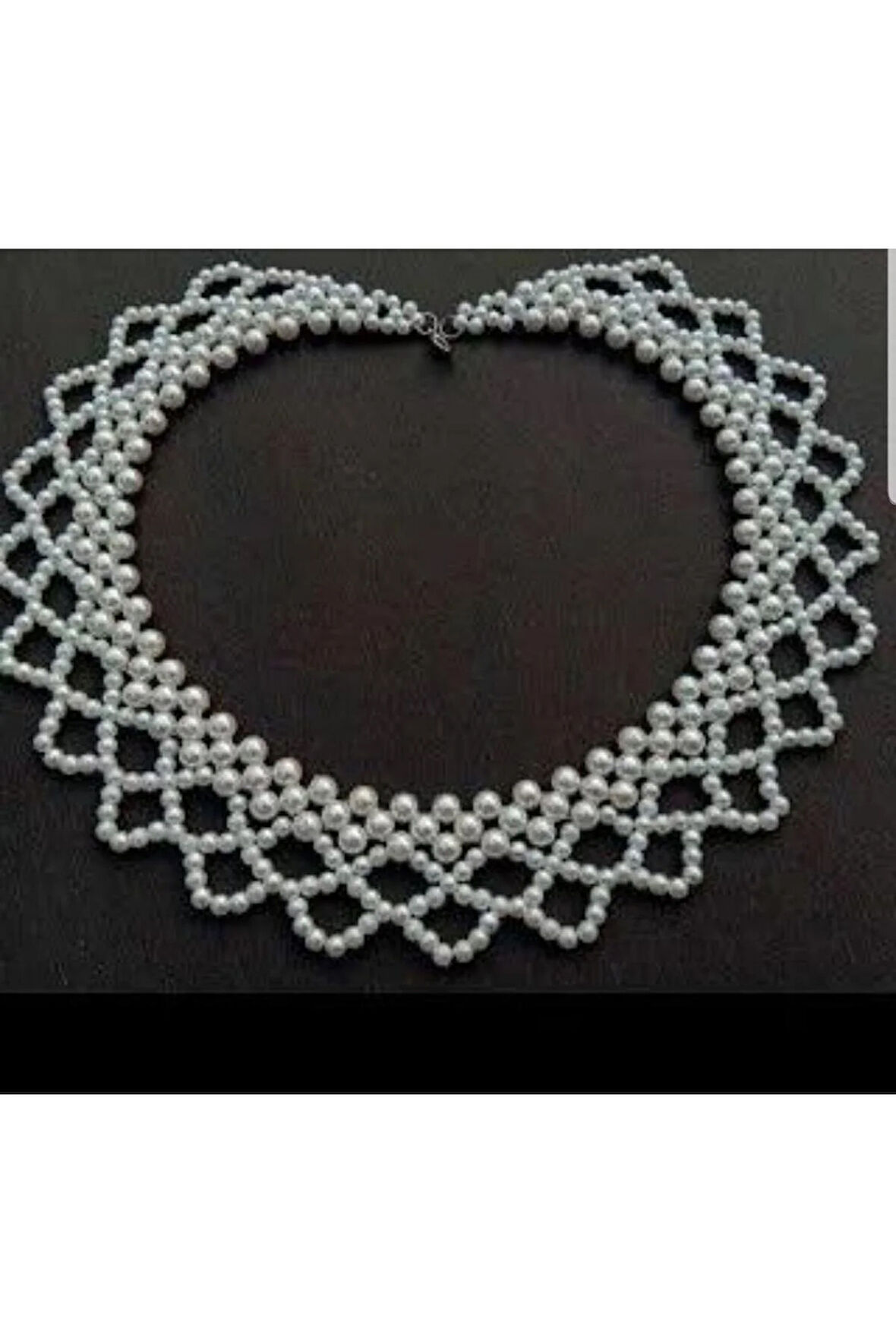 El Yapımı -İnci Parıltısıyla Şık Kolye Özel Tasarım