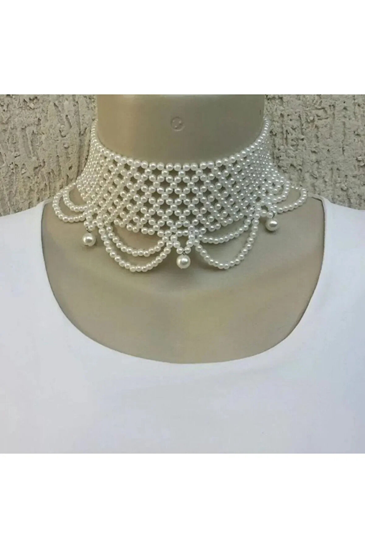 El Yapımı -İnci Parıltısıyla Şık Kolye Özel Tasarım