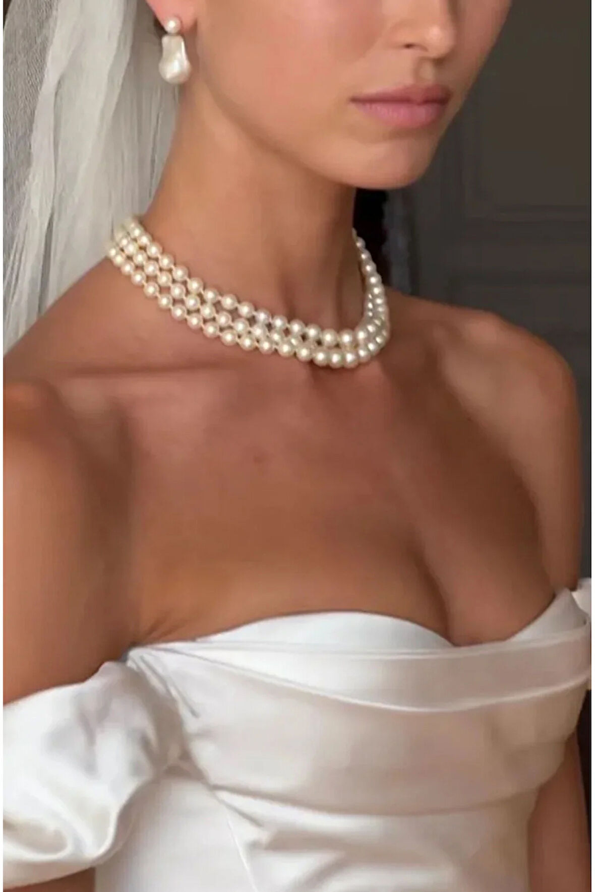 El Yapımı -İnci Parıltısıyla Şık Kolye Özel Tasarım