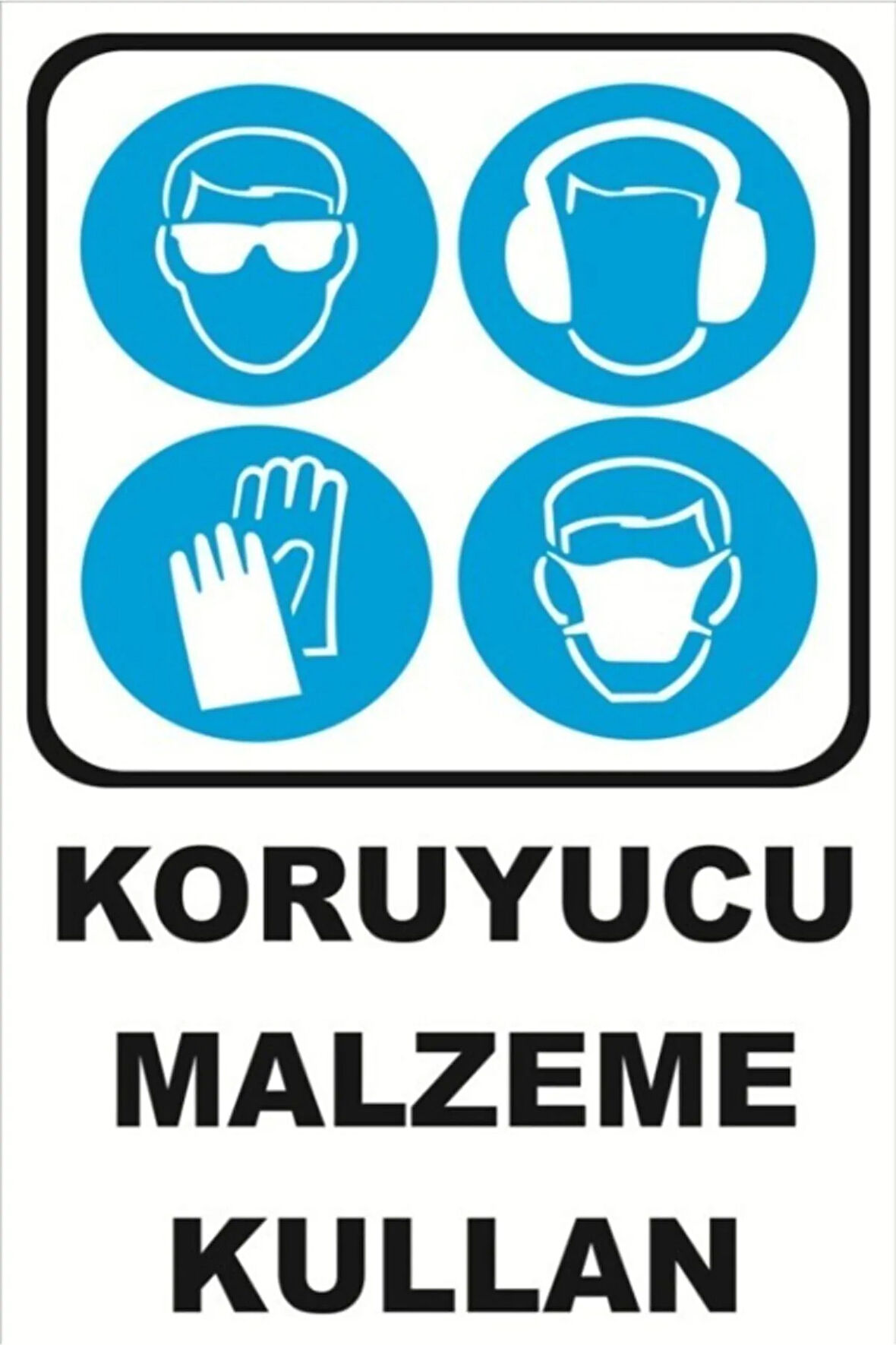 Iş Güvenliği Levhası Uyarıcı Levha Ikaz Levhası Koruyucu Malzeme Kullan 20x30 cm