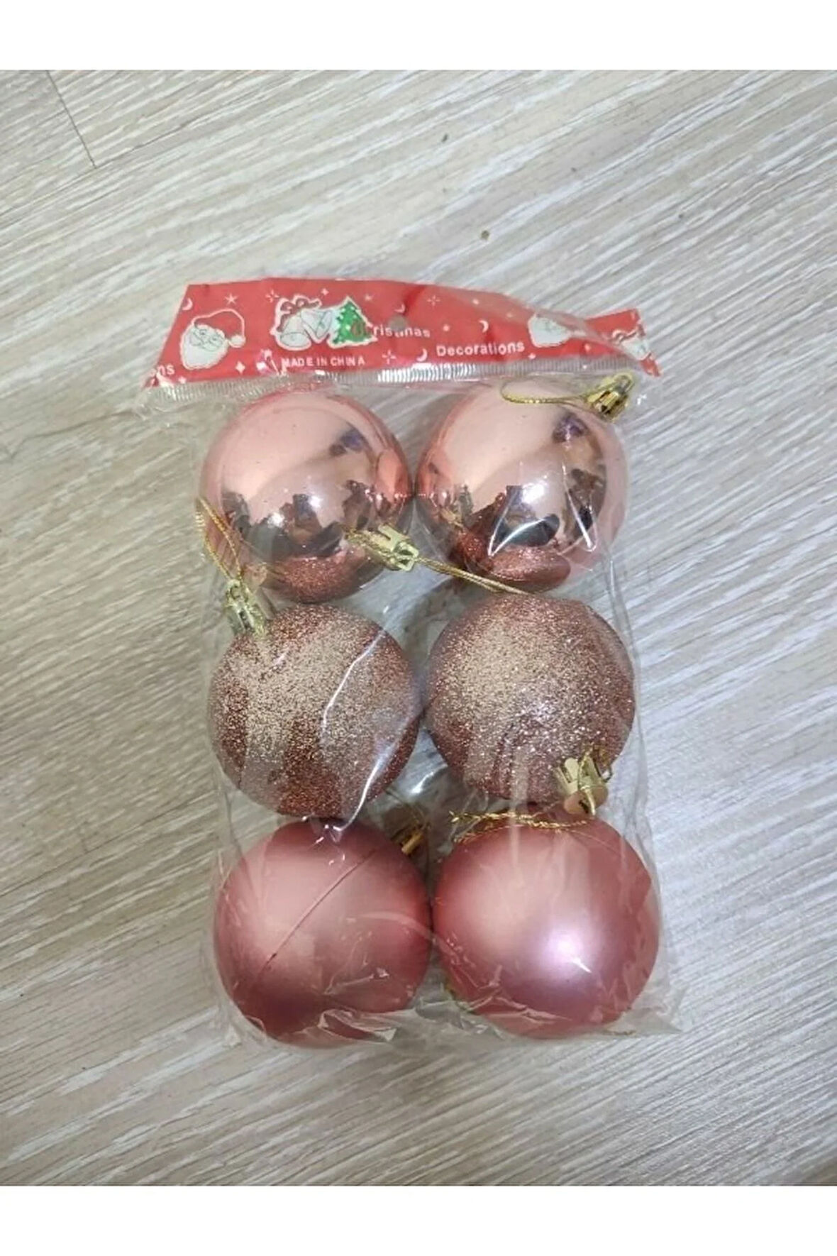 Yılbaşı Ağaç Süsü 6 Lı 6 Cm