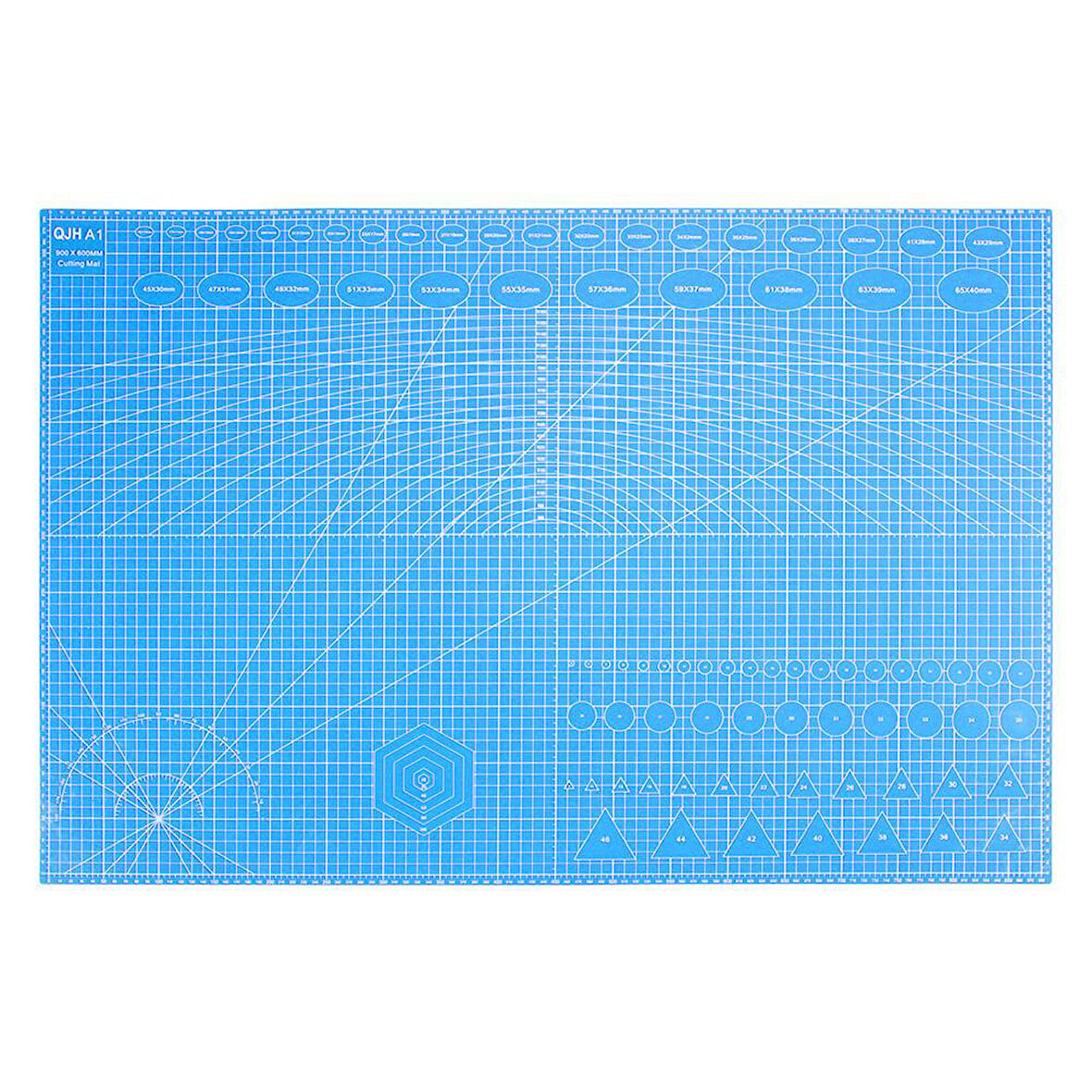 A1 Kesme Matı Patchwork - Cutting Mat - Kesim Altlığı - Kesim Tablası - 90*60cm - Mavi