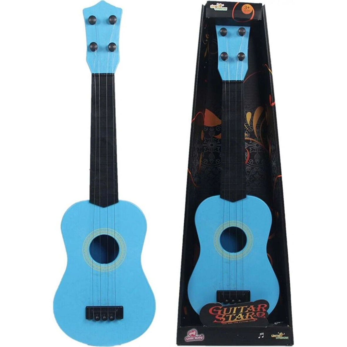 Renkli Oyuncak Gitar 44 Cm