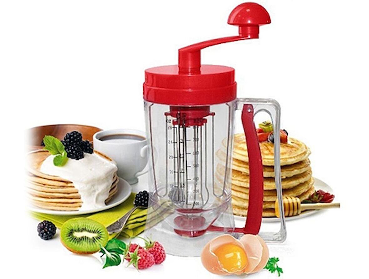 Pancake Machine Mikser Krep Makinesi -Mekanizmalı