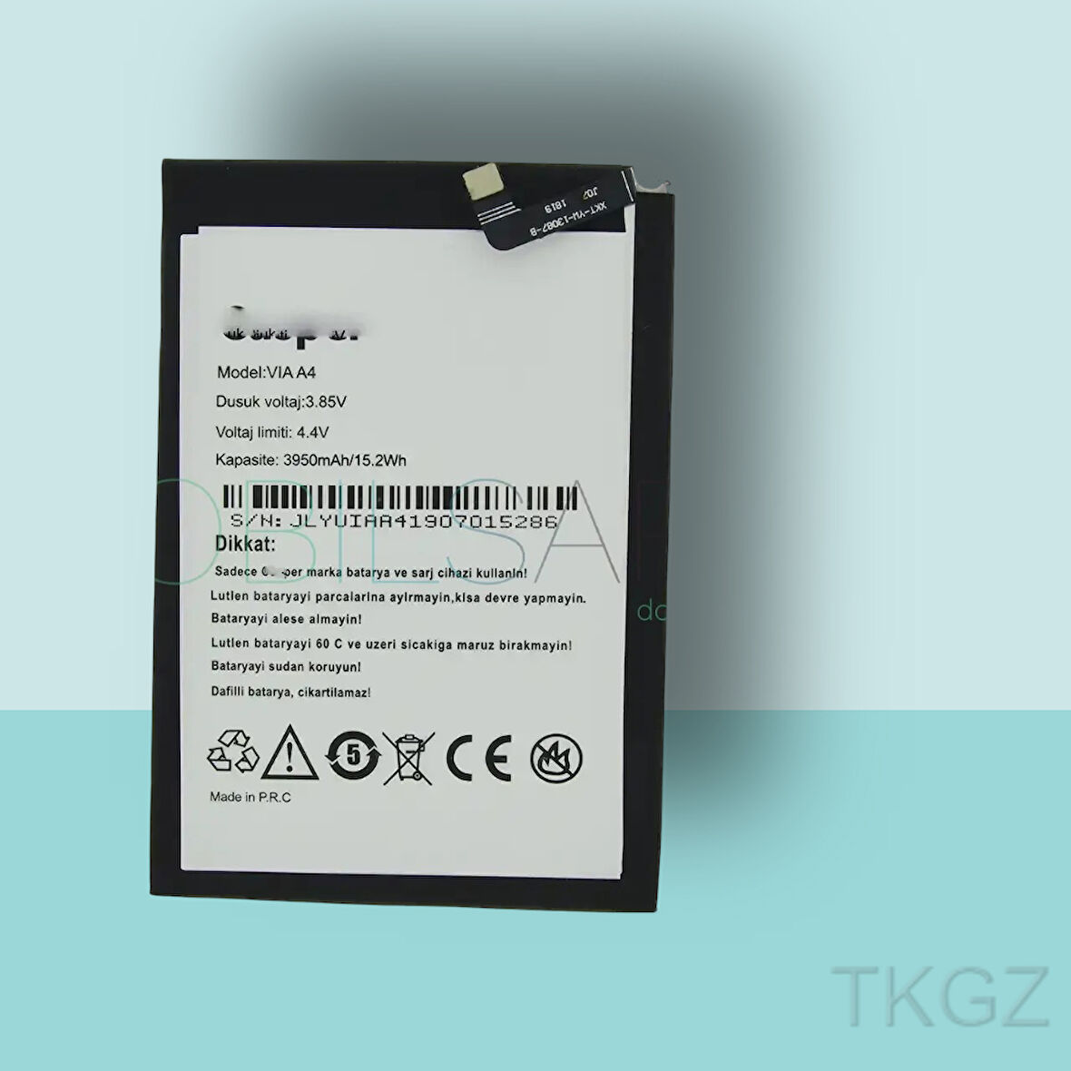 Tkgz - Casper A4 Batarya Pil Orijinal Sıfır