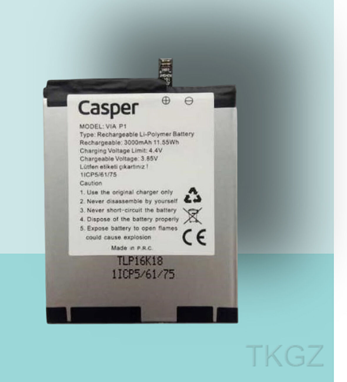 Tkgz - Casper P1 Batarya Pil Orijinal Sıfır