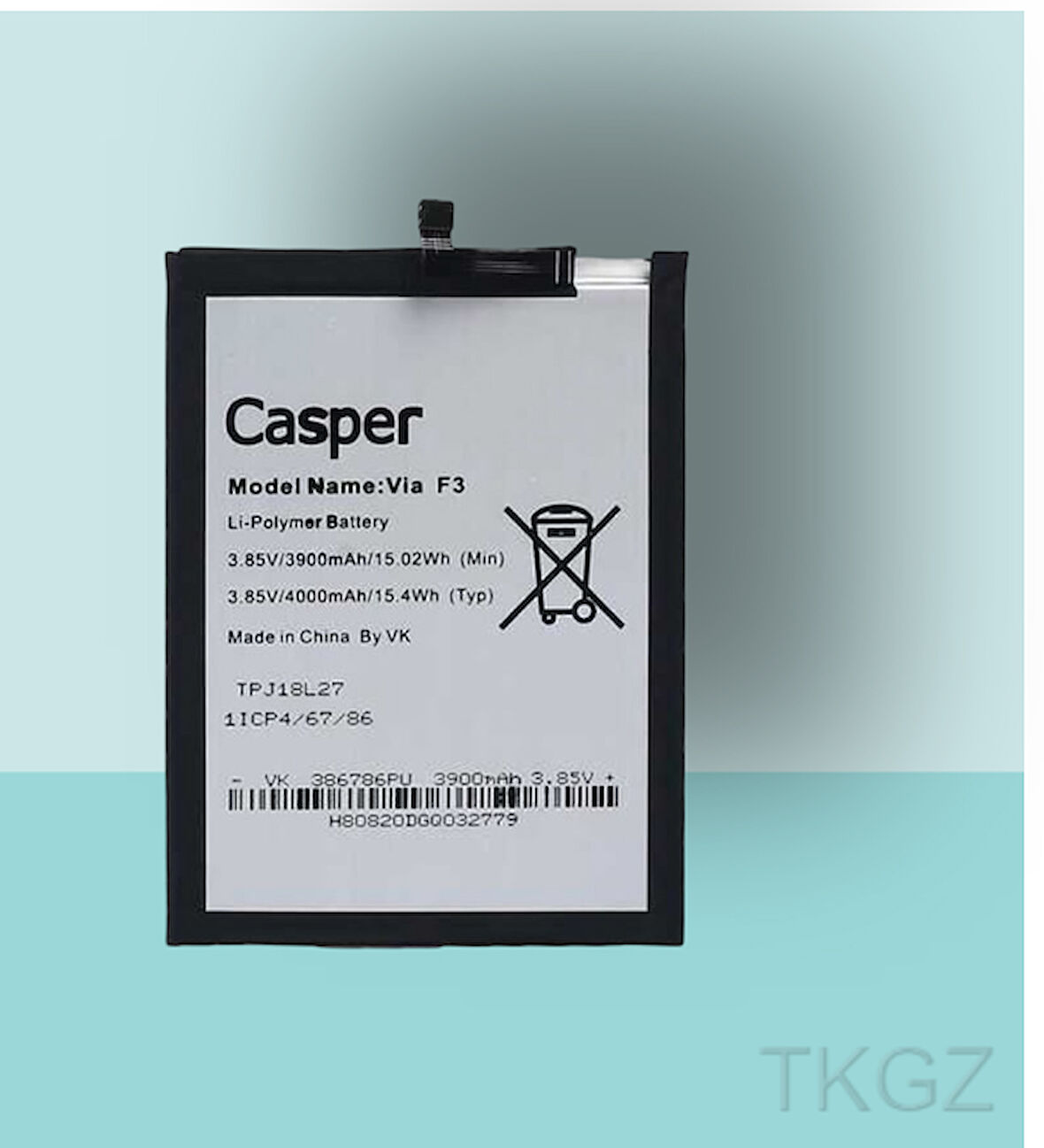 Tkgz - Casper F3 Batarya Pil Orijinal Sıfır