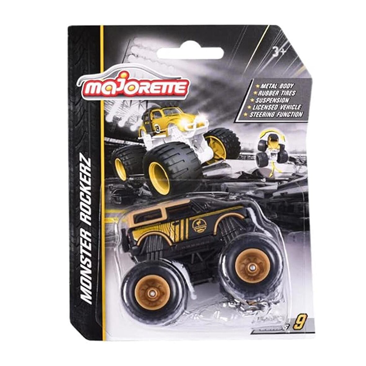 Majorette Monster Rockerz Gold Limited Edition 9 Oyuncak Araba Ford Bronco Wildtrak GKO