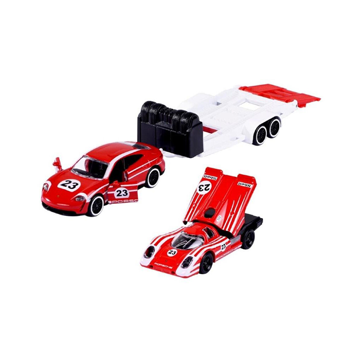 Porsche Motorsport Race Trailer Porsche Taycan Turbo S + 917