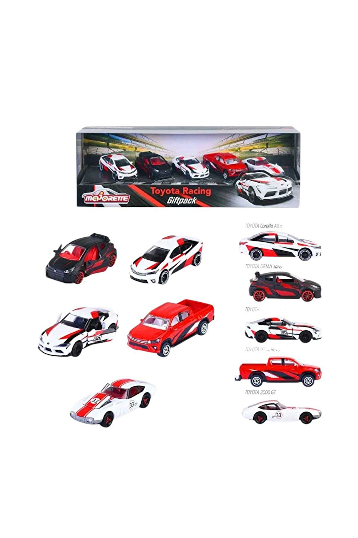 Seçtim Aldım Majorette 2053189 Toyota Racing Metal Diecast
