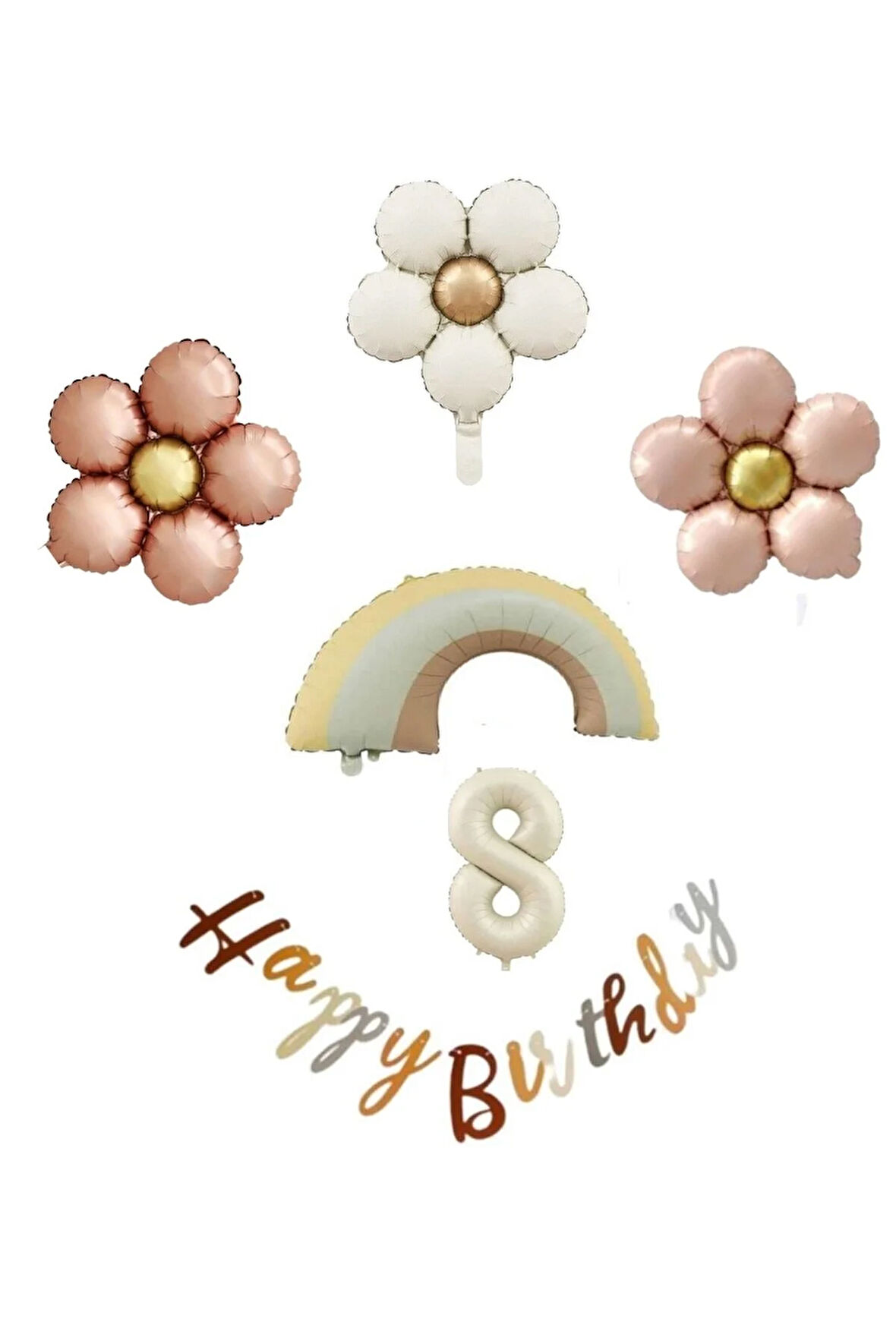 RETRO PAPATYA FOLYO YAŞ BALON SEY