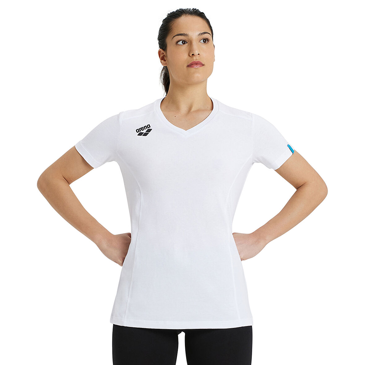 Team Panel Kadın Beyaz Günlük Stil T-Shirt 004892100