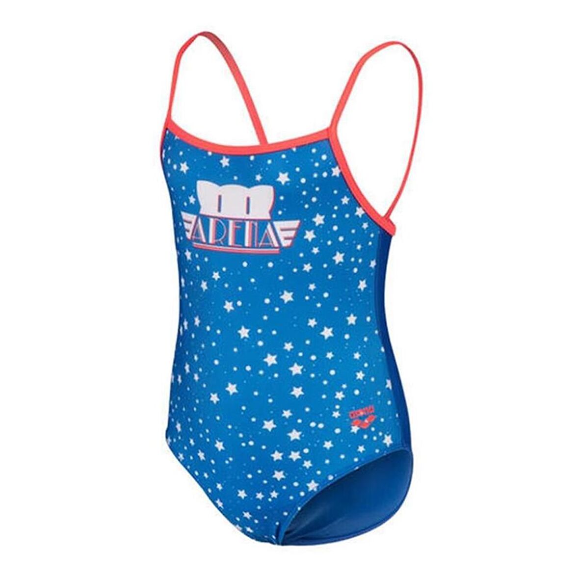 Arena Kids Girl's Friends Swimsuit U Back Kız Çocuk Yüzücü Mayosu Mavi 006301850