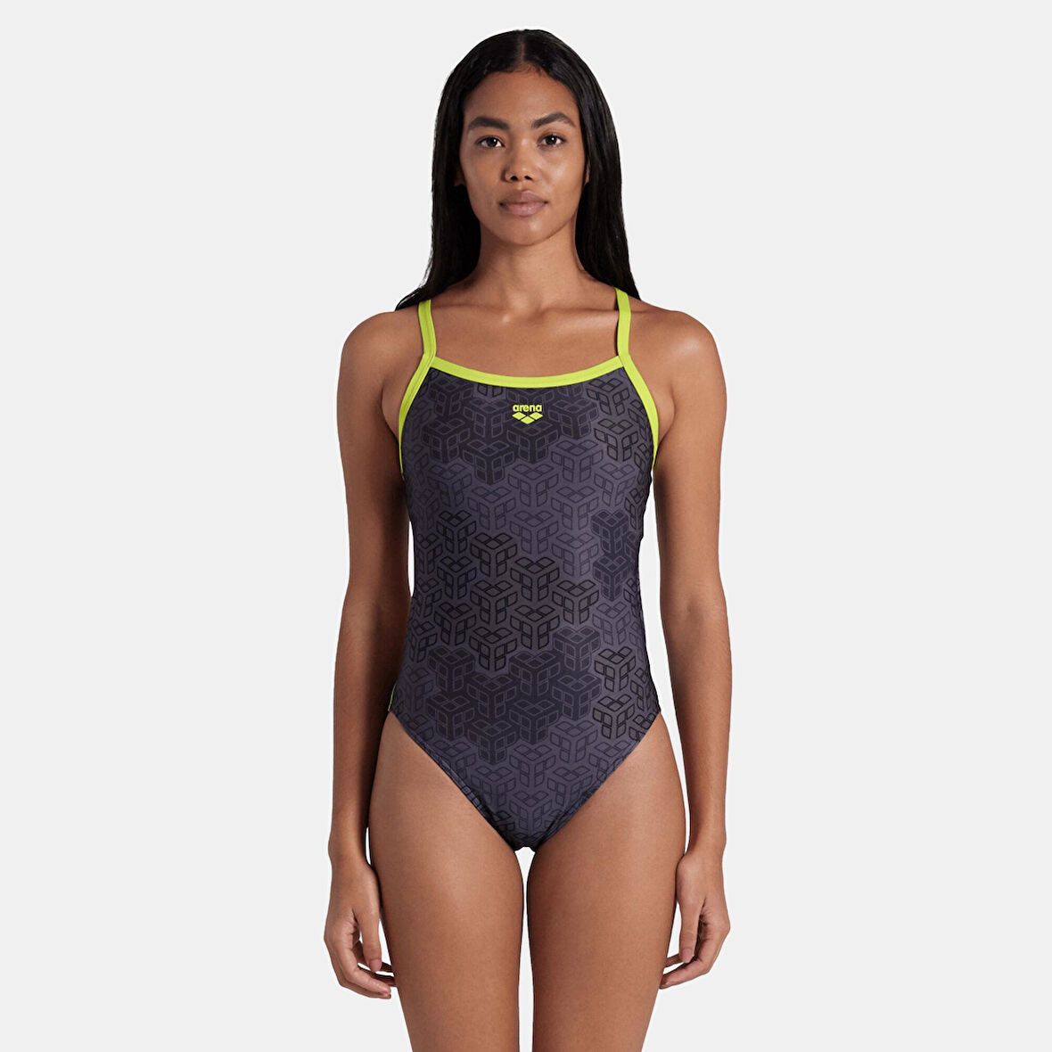 Arena Camo Kikko Swimsuit Challe Kadın Yüzücü Mayosu-007160