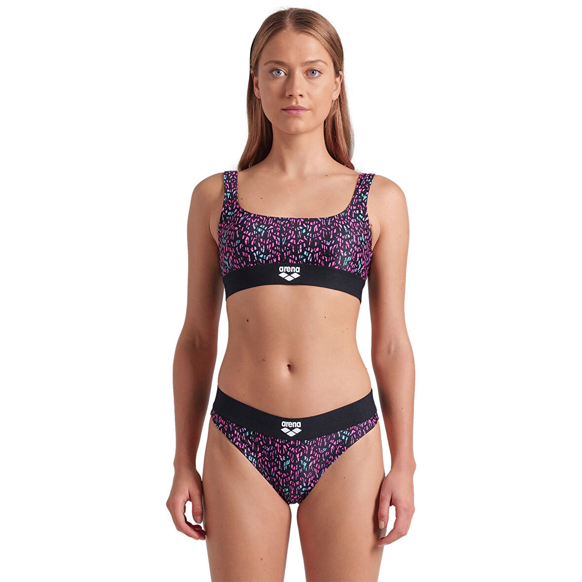 Monogram Elastic Bralette Kadın Siyah Yüzücü Bikini 009389550