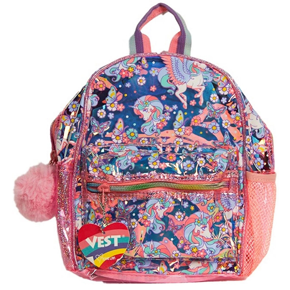 Nessiworld  Vest Şeffaf Hologramlı Unicorn Sırt Çantası