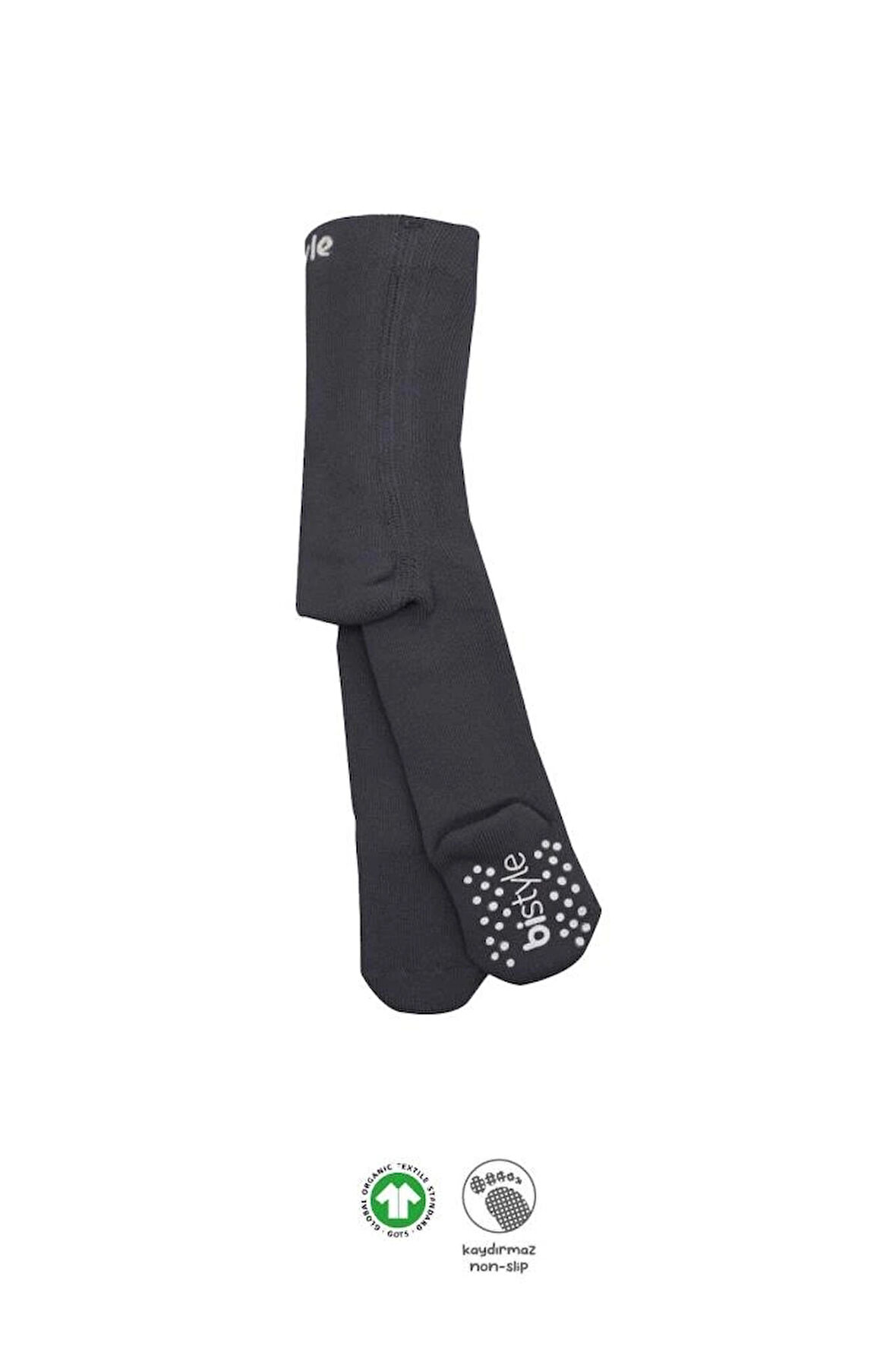 Nessiworld Bistyle Tekli Kaymaz Mix Havlu Külotlu Çorap 50501 Antrasit