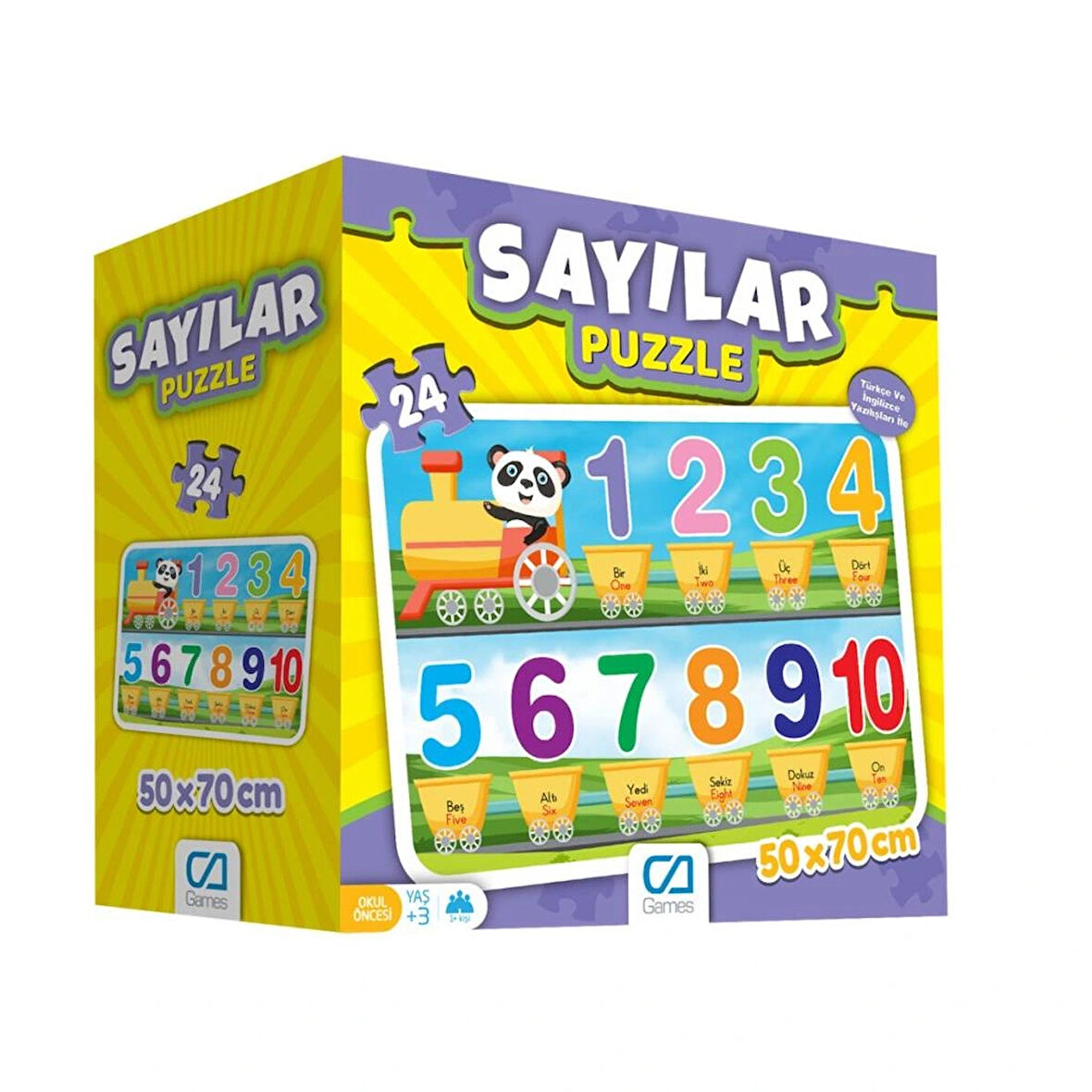 Nessiworld  Games Sayılar Yer Puzzle 50x70cm 24 Parça 5134