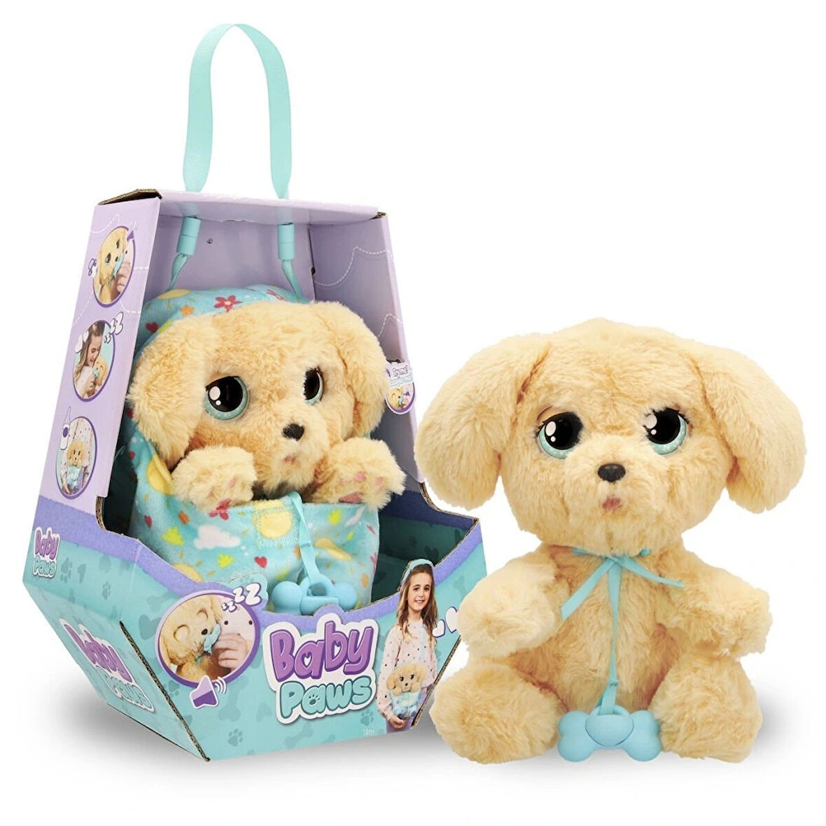 Nessiworld BAW09000 Baby Paws Sesli Labrador 20 cm Peluş