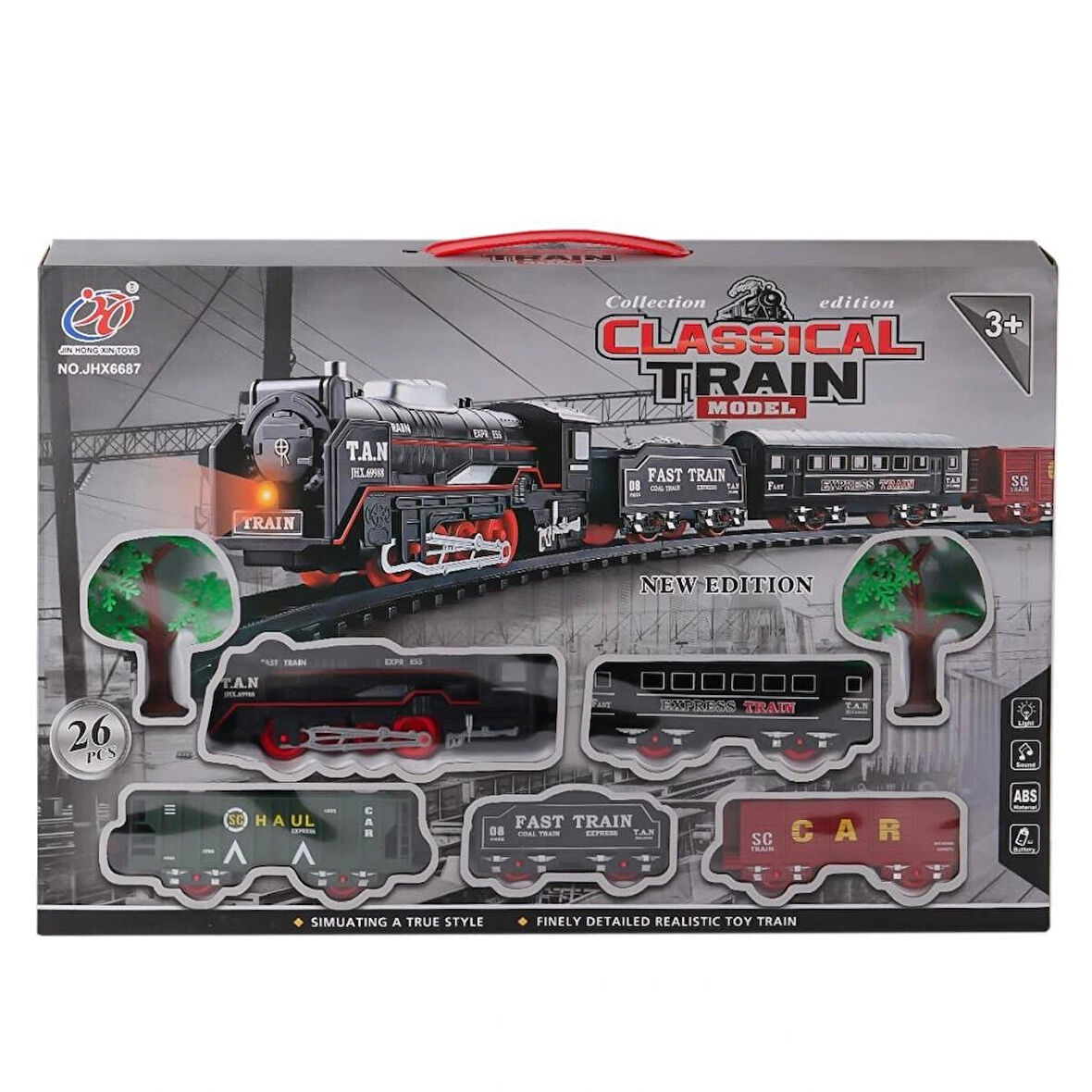Nessiworld JHX6687 Sesli Işıklı Tren 26 Parça