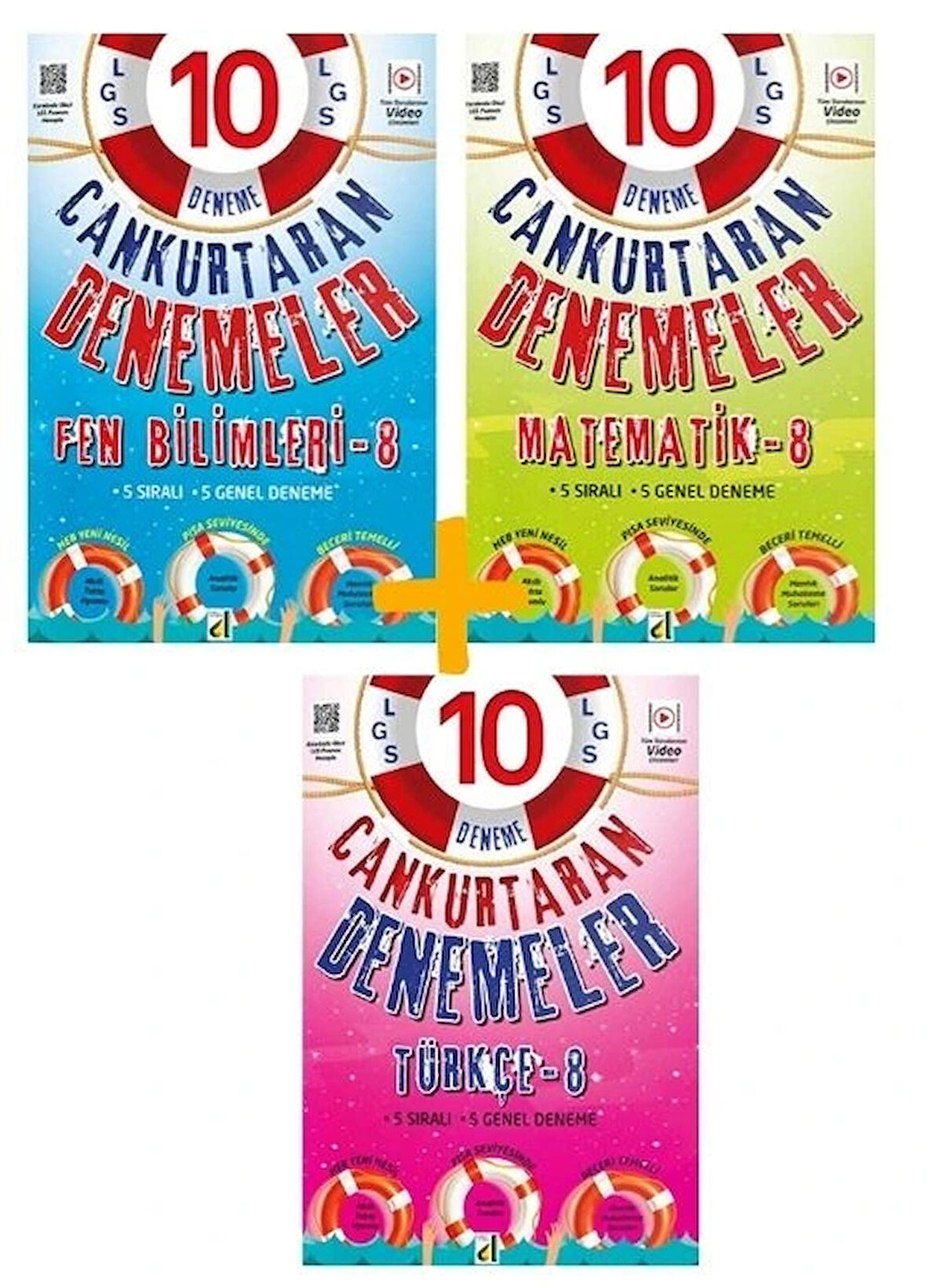 Damla Yayınları LGS Fen Bilimleri + Matematik+ Türkçe Branş Denemeleri