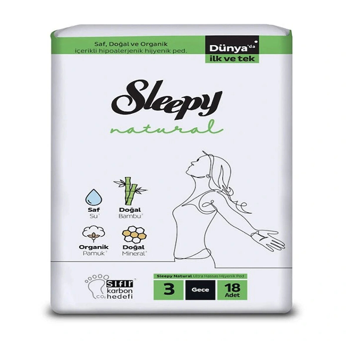 Nessiworld Sleepy Natural Süper Eco Paket Gece 18 Adet
