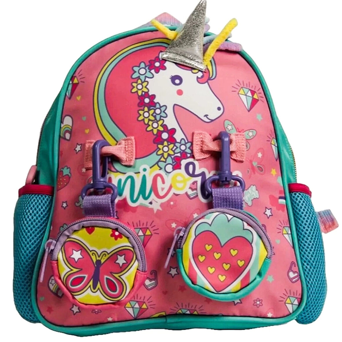 Nessiworld  Vest Unicorn Pembe Turkuaz Mini Sırt Çantası