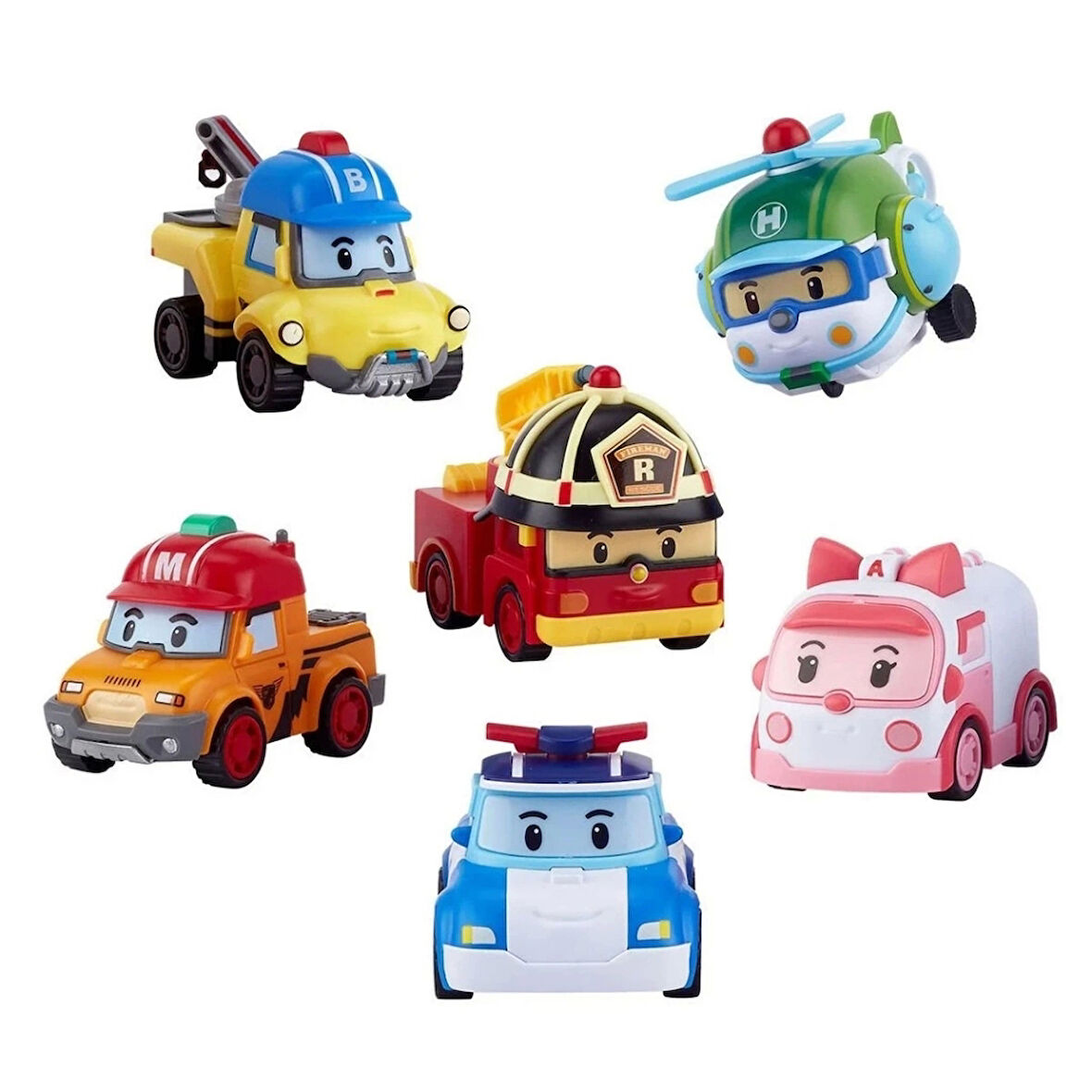 Nessiworld Robocar Poli Gogo Rescue Deluxe 6'lı Set