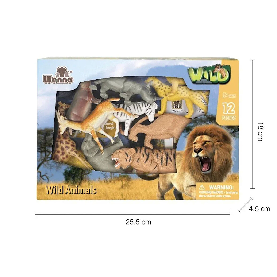 Nessiworld 5901-5903-5904 Kutulu 12 parça Hayvan Seti