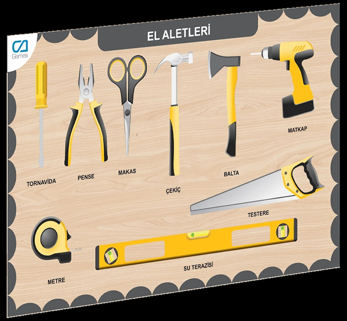 Nessiworld CAAHS-3210  AHŞAP EL ALETLERİ BUL-TAK