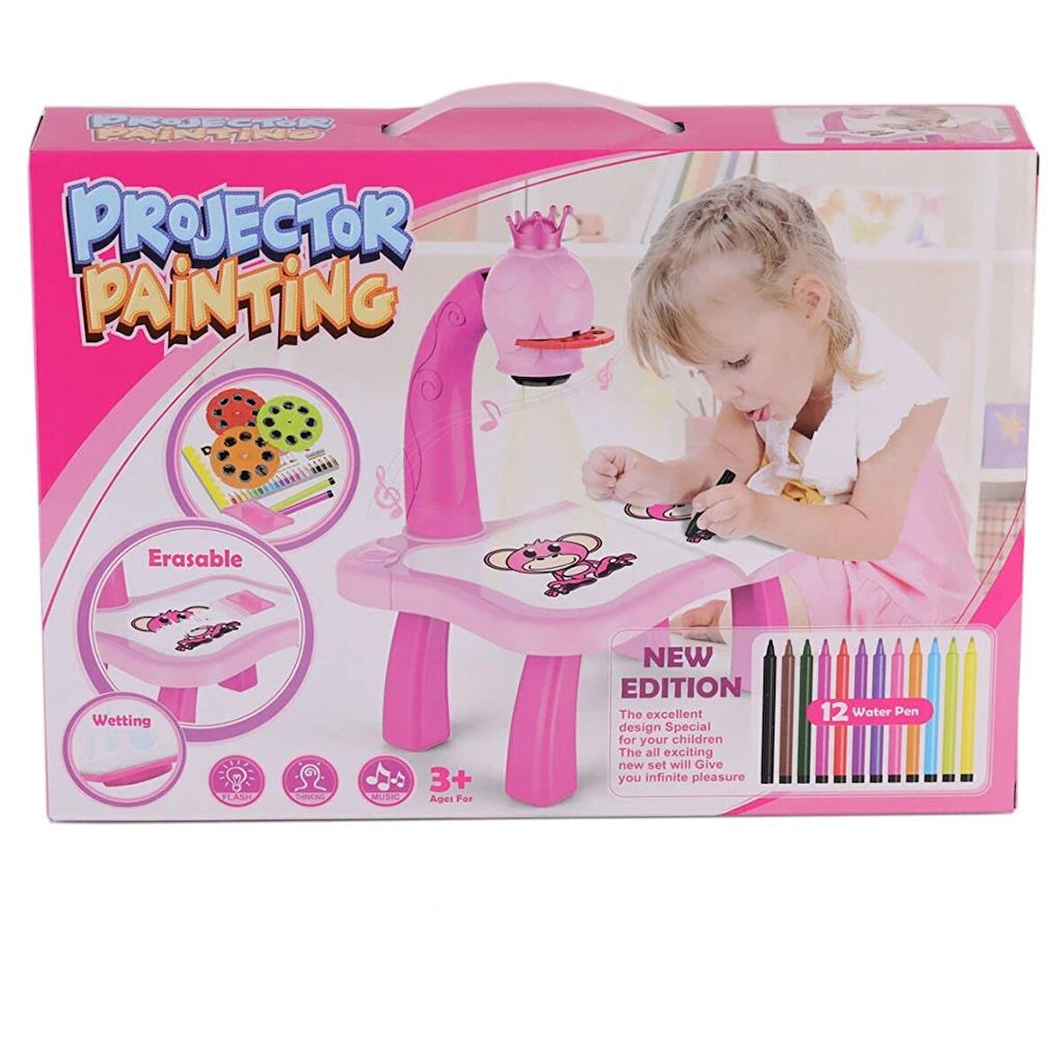 Nessiworld YM6776 Kutulu interaktif  projector Resim Boyama