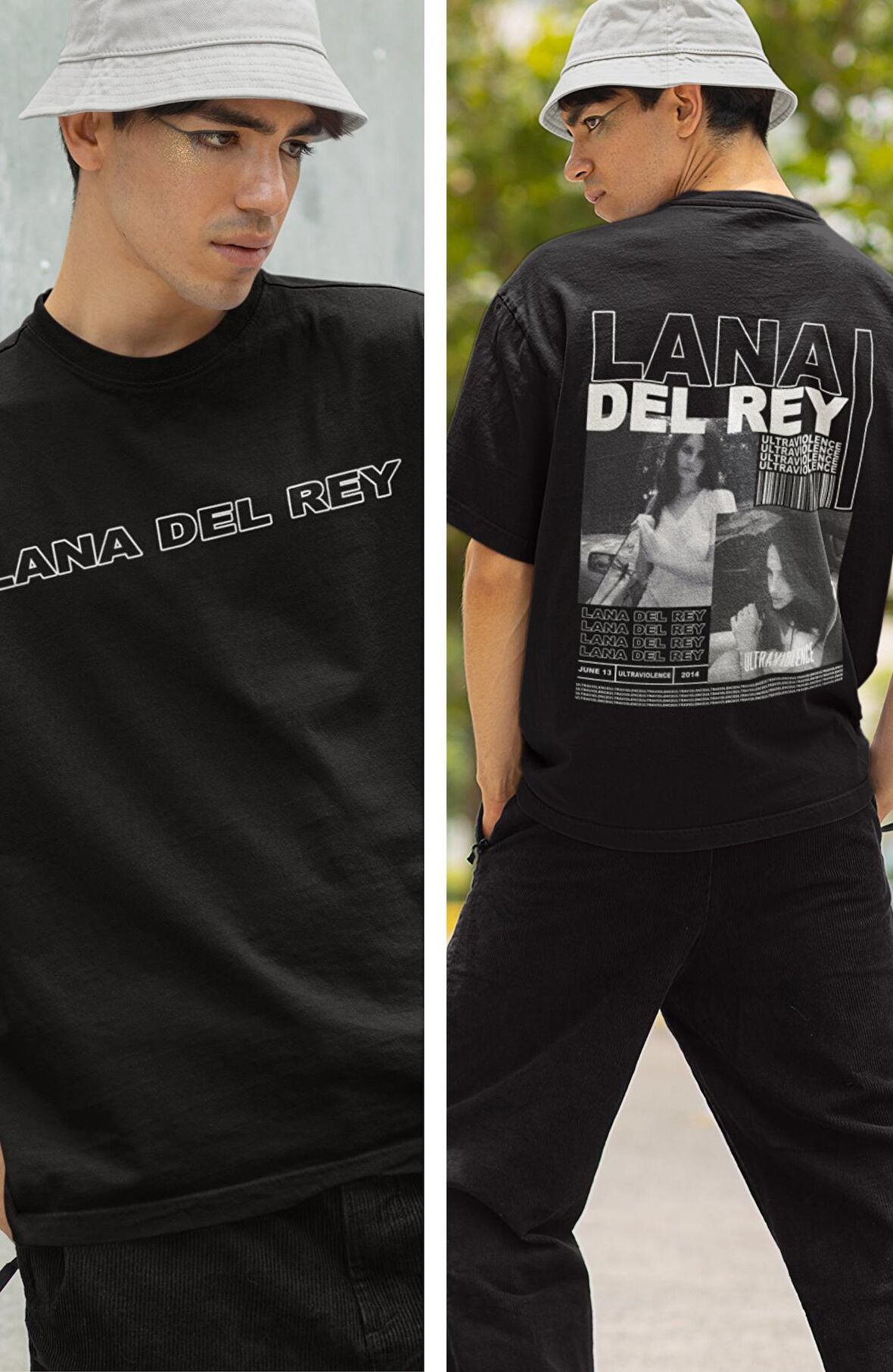 Lana Del Rey Yazılı Sırt Baskılı Erkek-Kadın Tshirt