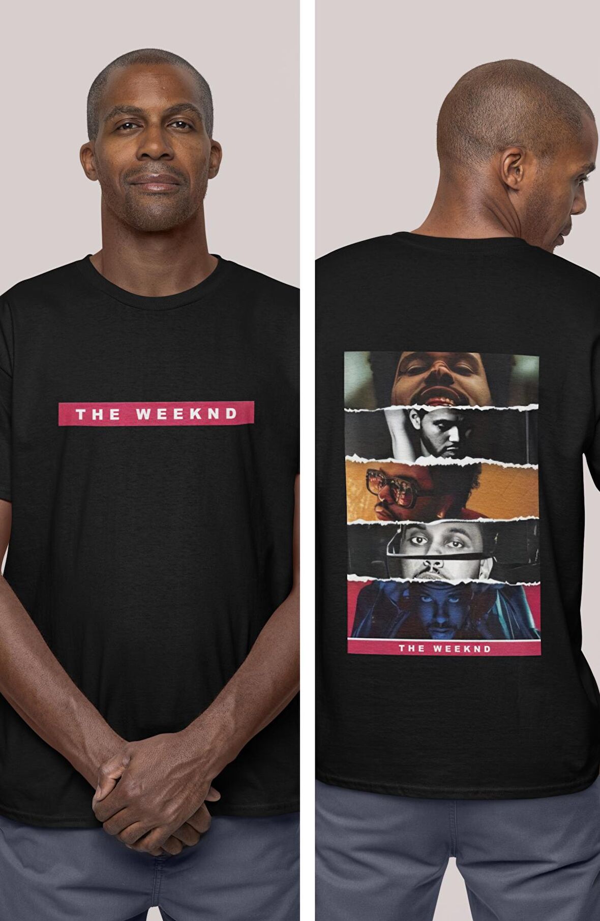 The Weeknd Sırt Baskılı Erkek-Kadın Tshirt