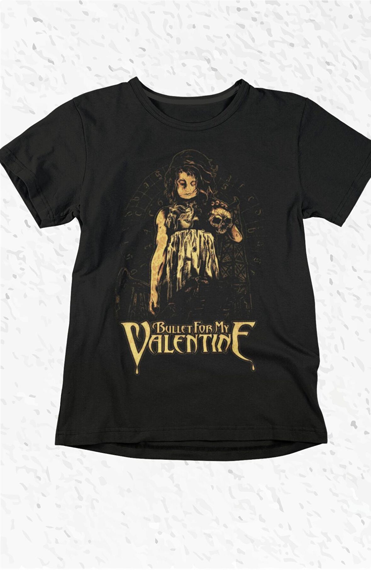 Bullet for My Valentine Baskılı T-shirt, Unisex Rock Metal Müzik Temalı Tişört