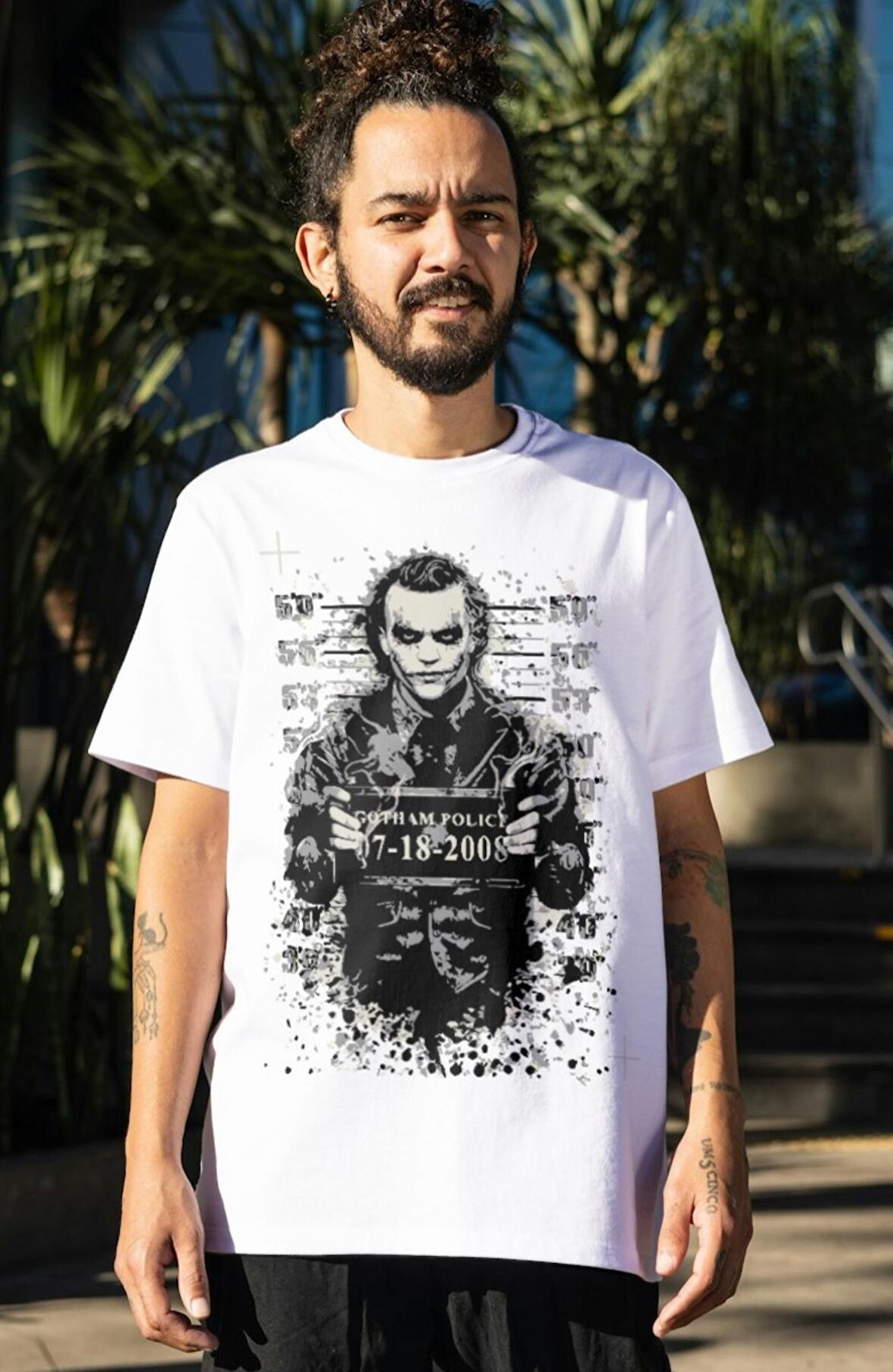 Joker Tasarım Baskılı Tişört, Erkek-Kadın Joker Film Temalı T-Shirt