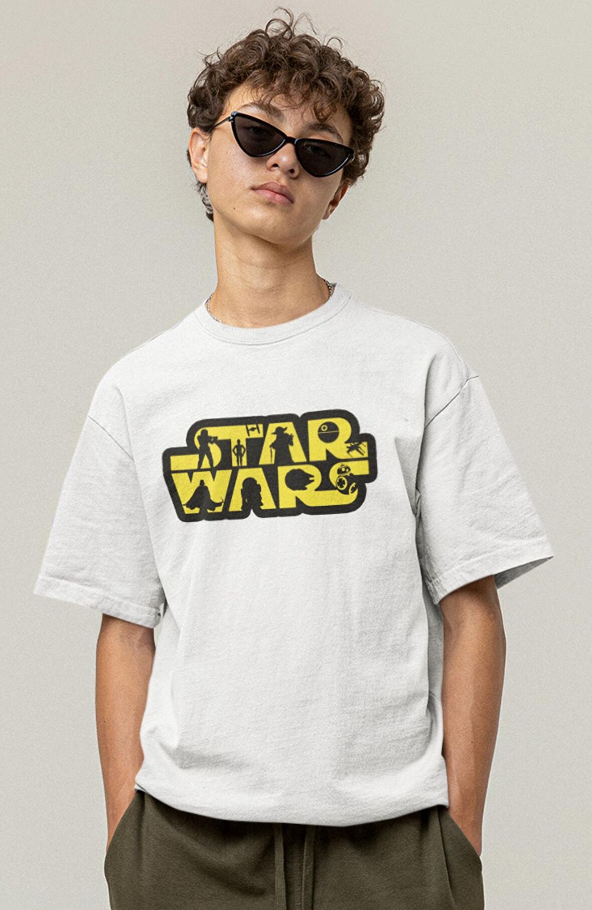 Star Wars Yazılı Tişört, Erkek-Kadın Starwars Baskılı T-Shirt