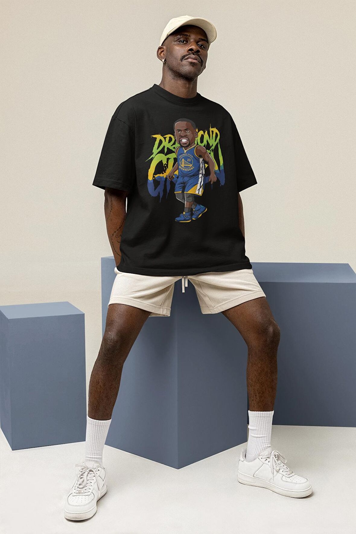 Unisex Draymond Green Baskılı T-shirt, Erkek-Kadın Basketbol Temalı Tişört
