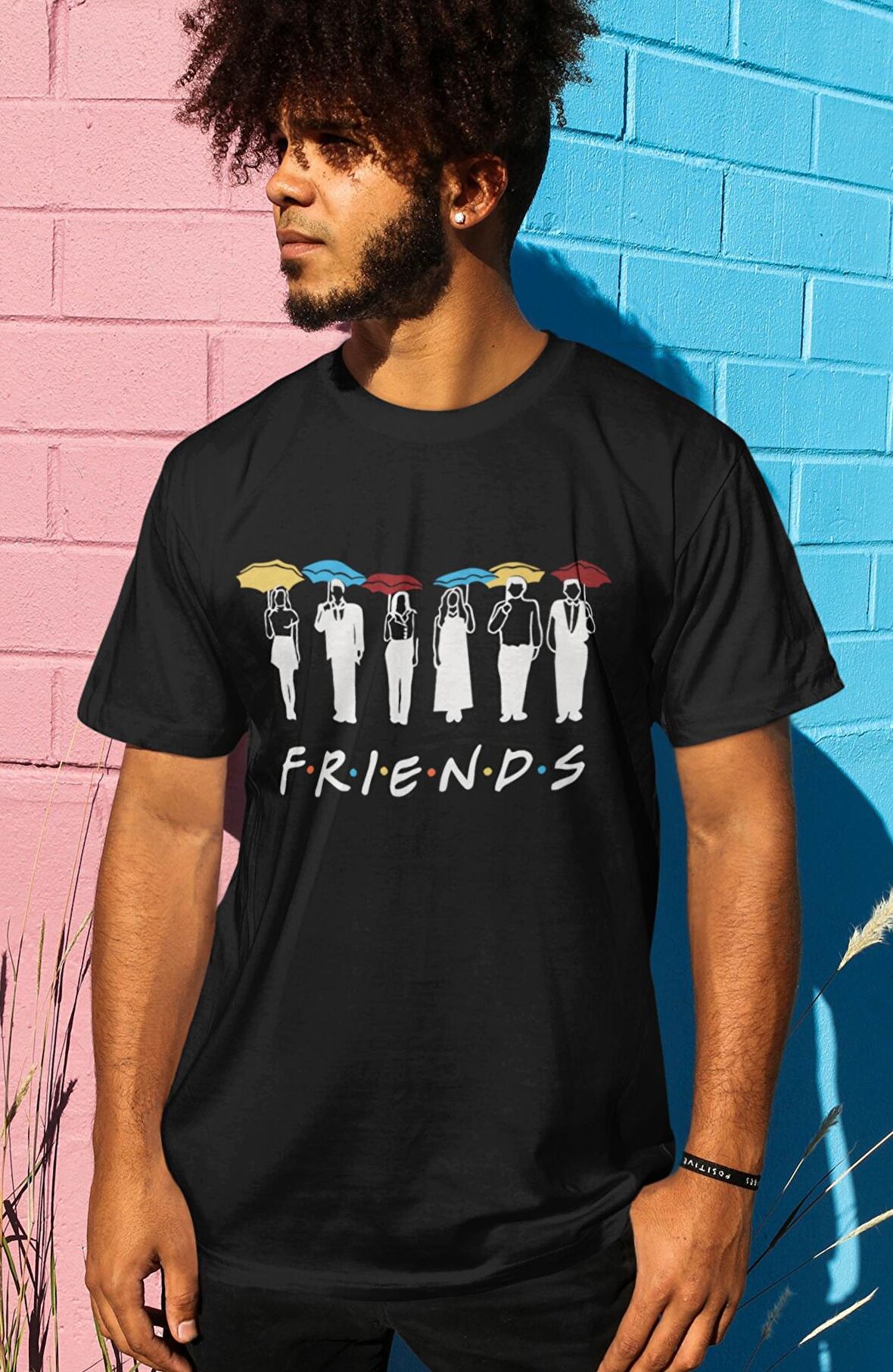 Friends Dizi Oyuncuları Baskılı Tişört, Erkek-Kadın Friends Baskılı T-Shirt
