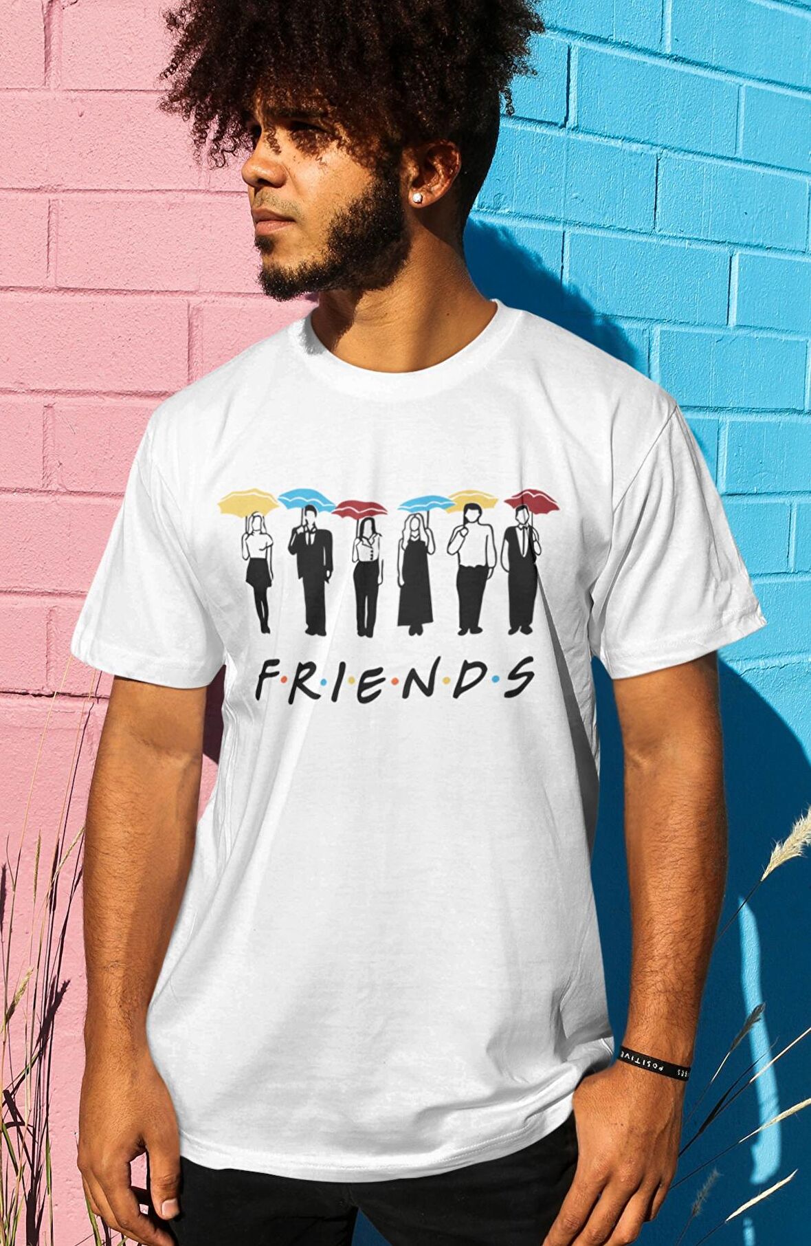 Friends Dizi Oyuncuları Baskılı Tişört, Erkek-Kadın Friends Baskılı T-Shirt
