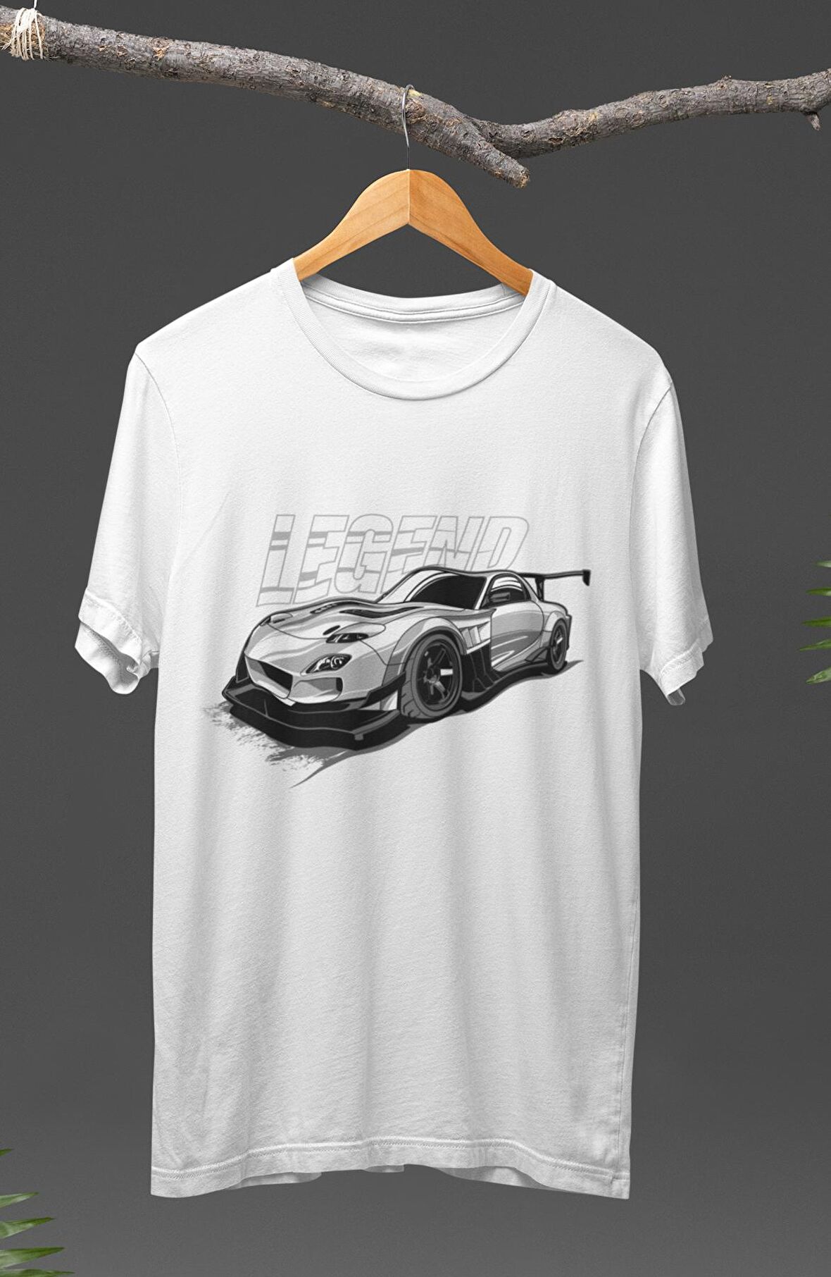 Unisex Porsche 911 GT3 RS Baskılı T-shirt, Araba Yarış Temalı Baskılı Tişört