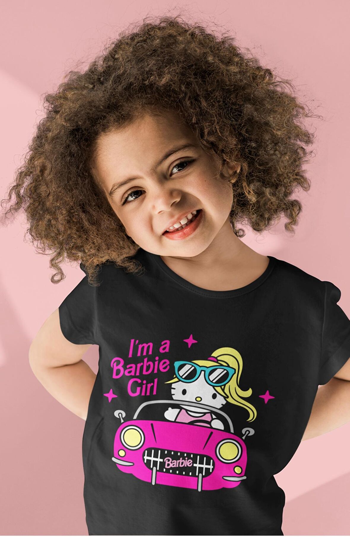 I'm a Barbie Girl Baskılı Kız Çocuk Tişört, Barbie Baskılı Kız Bebek T-Shirt