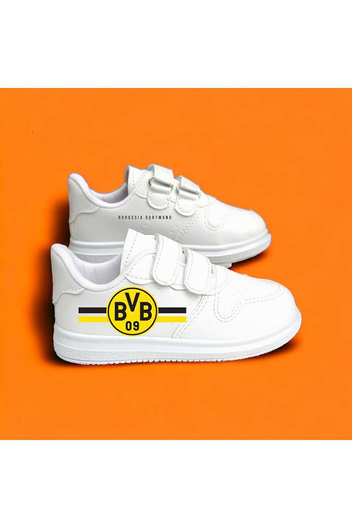 BVB Borussia Dortmund baskılı kids shoes çocuk spor ayakkabı