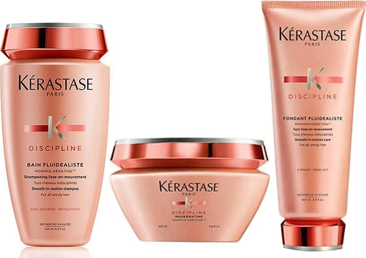 Kerastase Discipline Boyalı Saçlar İçin Sülfatsız Şampuan 250ml.+Maske 200ml.+Krem 200ml.