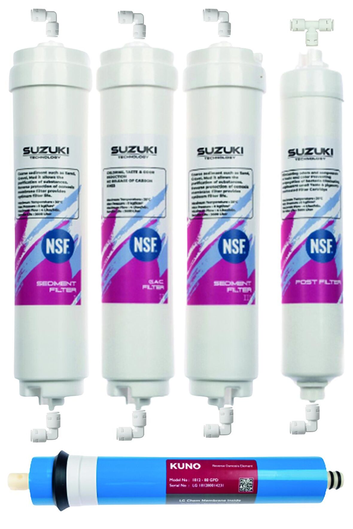 Su Arıtma Filtre Seti Inline Set Lg Membran (En İyi Fiyatlı Set)