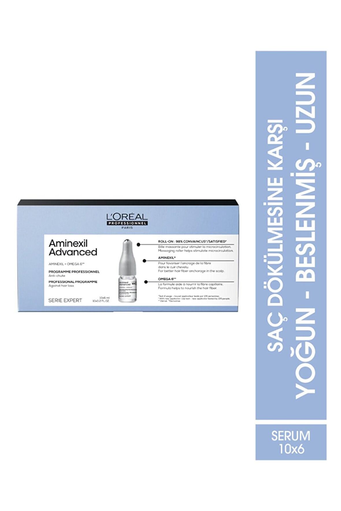 L'oreal Aminexil Advanced Saç Dökülmesine Karşı Roll On Serum 10x6ml.