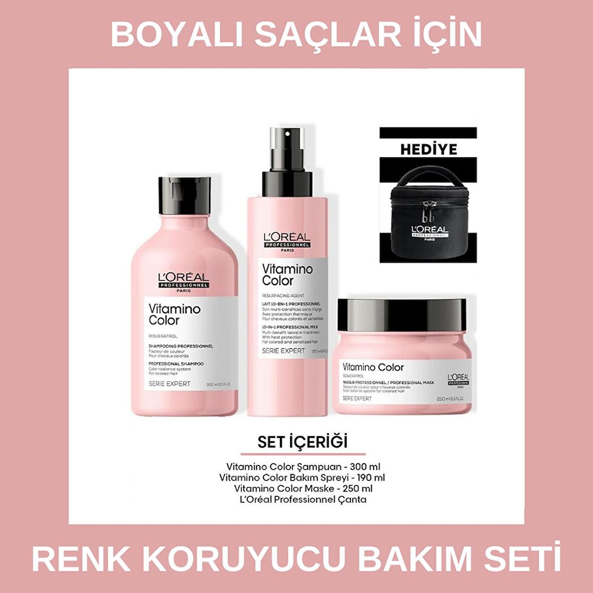 L'Oreal Professionnel Serie Expert Vitamino Color Renk Koruyucu Saç Bakım Seti