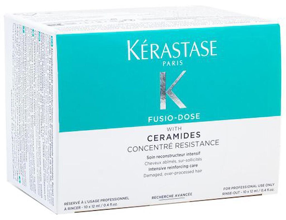 KERASTASE Fusio Dose Concentre Resistance Yıpranmış Saçlar İçin Onarıcı Kür 10x12ml