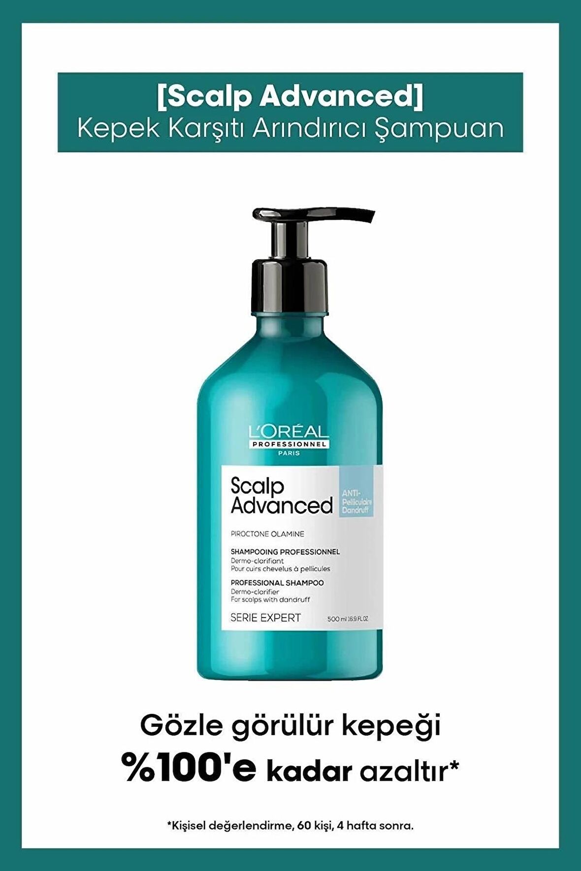 L'oreal Professionnel Serie Expert Scalp Advanced Kepek Karşıtı Profesyonel Şampuan 500ml