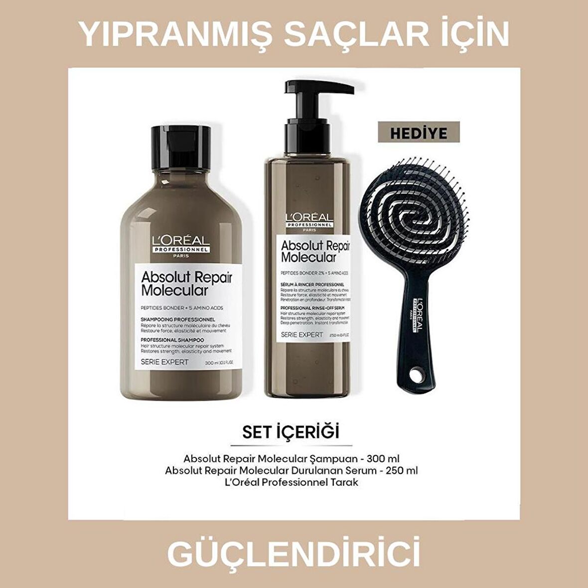 Serie Expert Absolut Repair İçten Dışa Güçlendirici Molecular Bakım Seti